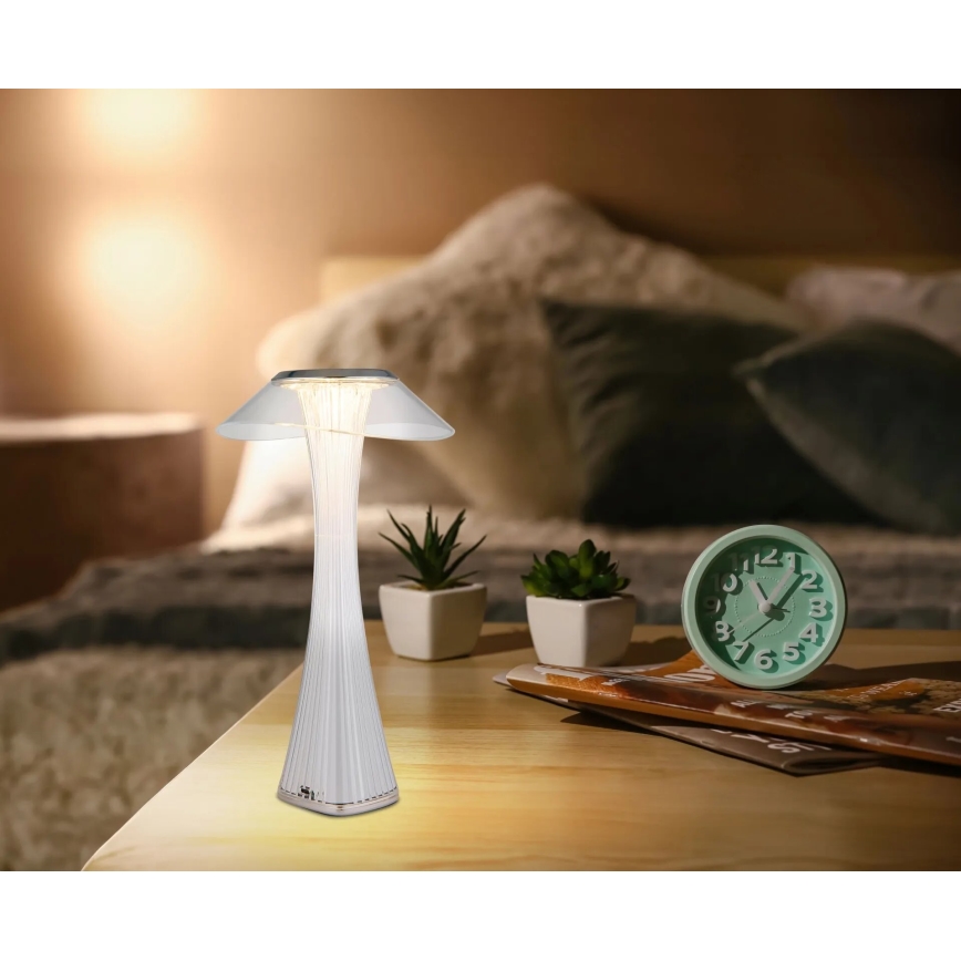 Globo - Dimm- und aufladbare LED-Tischleuchte LED/2,5W/3,7V 1200mAh 2700K/4500K/6500K weiß