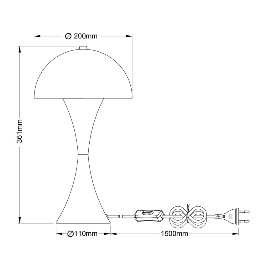 Globo - Tischlampe 1xE27/40W/230V