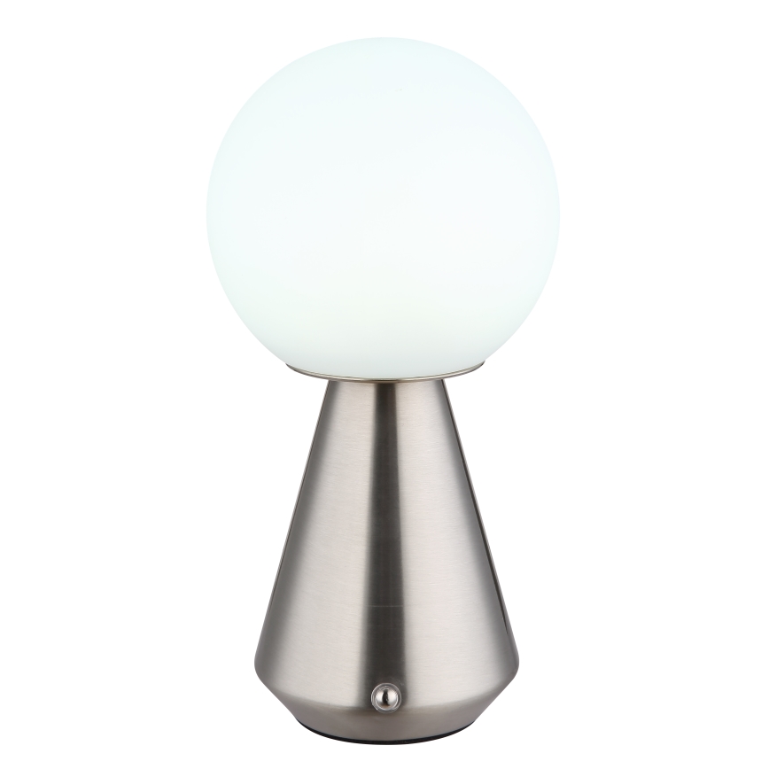 Globo - Dimmbare LED-Outdoor-Tischleuchte mit Touch-Funktion LED/1,5W/5V 3000/4500/6500K 1800 mAh IP41 matt Chrom