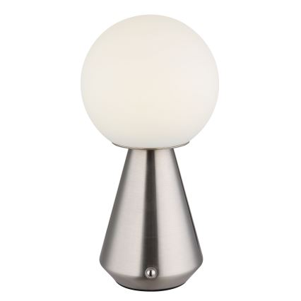 Globo - Dimmbare LED-Outdoor-Tischleuchte mit Touch-Funktion LED/1,5W/5V 3000/4500/6500K 1800 mAh IP41 matt Chrom