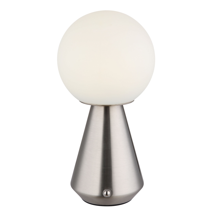 Globo - Dimmbare LED-Outdoor-Tischleuchte mit Touch-Funktion LED/1,5W/5V 3000/4500/6500K 1800 mAh IP41 matt Chrom