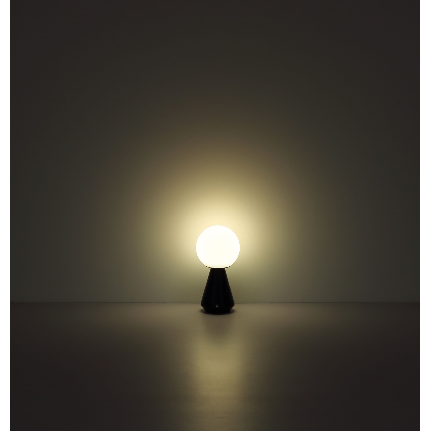 Globo - Dimmbare LED-Outdoor-Tischleuchte mit Touch-Funktion LED/1,5W/5V 3000/4500/6500K 1800 mAh IP41 schwarz