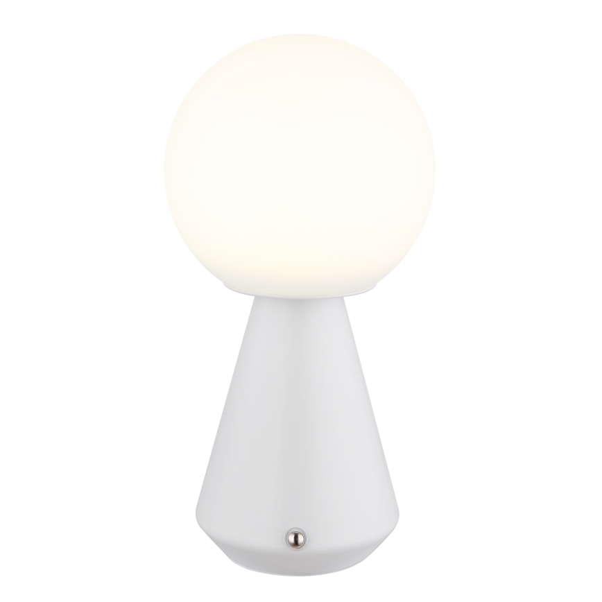 Globo - Dimmbare LED-Outdoor-Tischleuchte mit Touch-Funktion LED/1,5W/5V 3000/4500/6500K 1800 mAh IP41 weiß