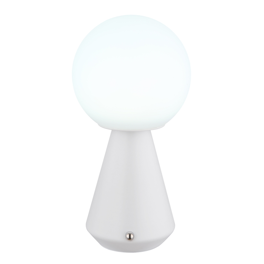 Globo - Dimmbare LED-Outdoor-Tischleuchte mit Touch-Funktion LED/1,5W/5V 3000/4500/6500K 1800 mAh IP41 weiß