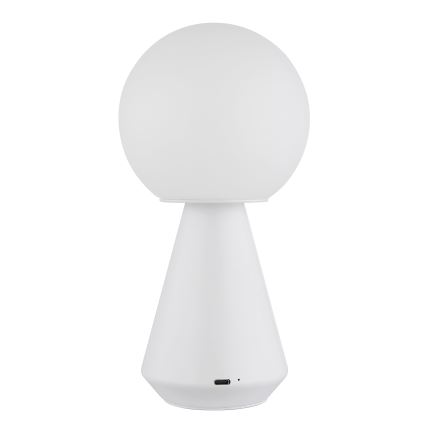 Globo - Dimmbare LED-Outdoor-Tischleuchte mit Touch-Funktion LED/1,5W/5V 3000/4500/6500K 1800 mAh IP41 weiß