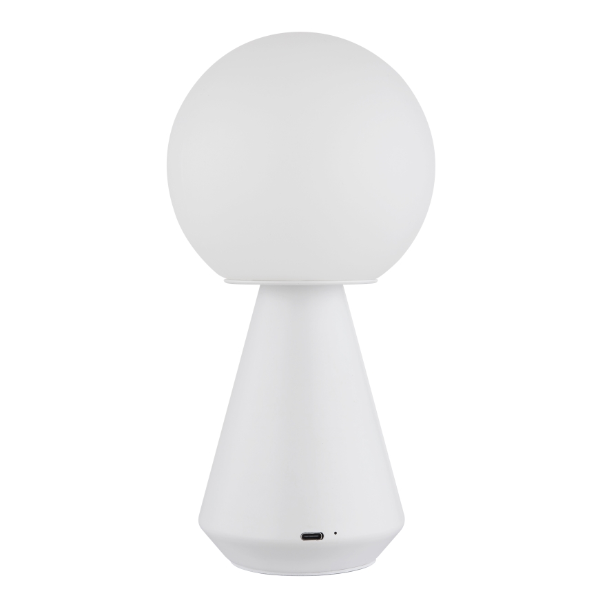 Globo - Dimmbare LED-Outdoor-Tischleuchte mit Touch-Funktion LED/1,5W/5V 3000/4500/6500K 1800 mAh IP41 weiß