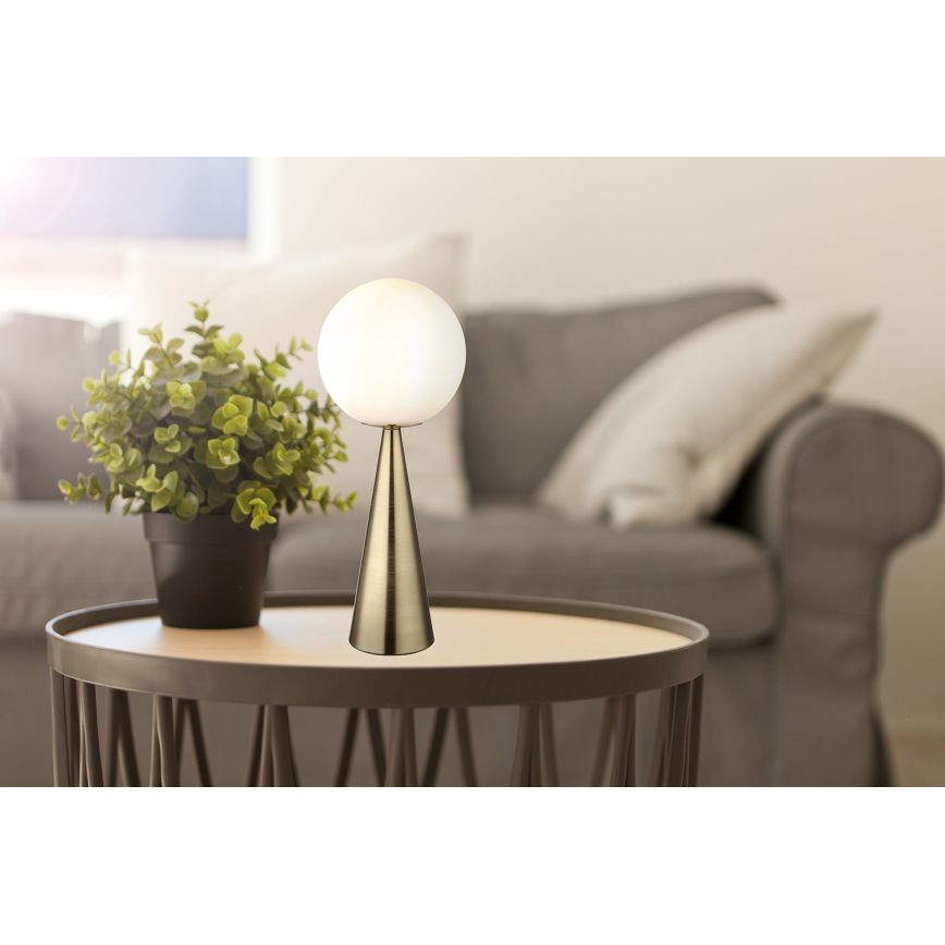 Globo - Tischleuchte 1xE27/40W/230V Messing