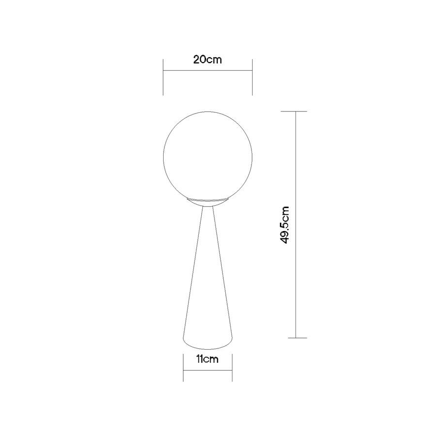 Globo - Tischleuchte 1xE27/40W/230V Messing