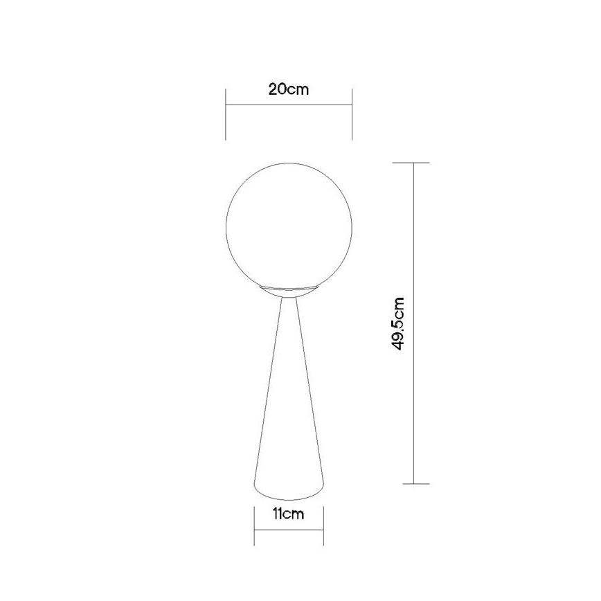 Globo - Tischleuchte 1xE27/40W/230V matt Chrom