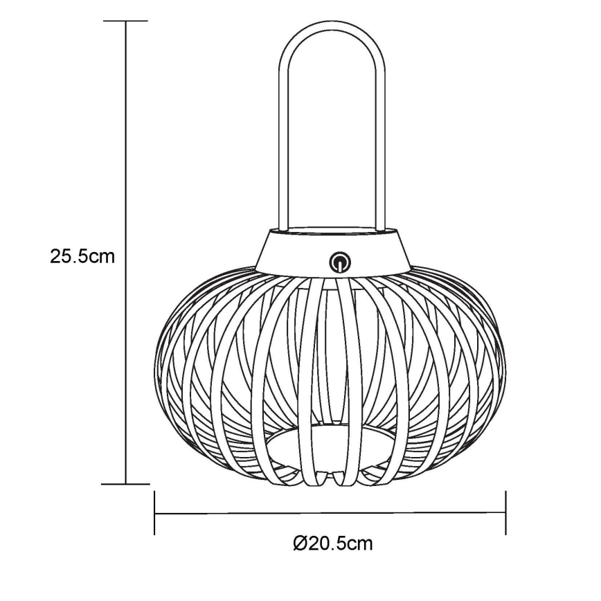 Globo - dimmbare, touchgesteuerte, wiederaufladbare LED-Tischlampe LED/1W/3,7V 1500 mAh