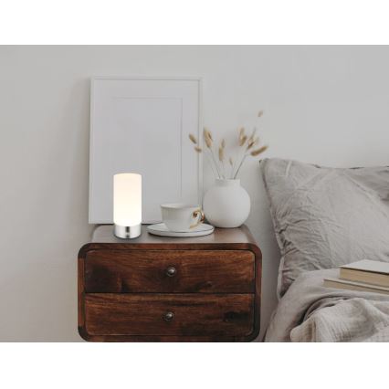 Globo - LED RGBW dimmbare Touch-Außen-Tischlampe LED/1,8W/5V 1500 mAh IP44 matt Chrom