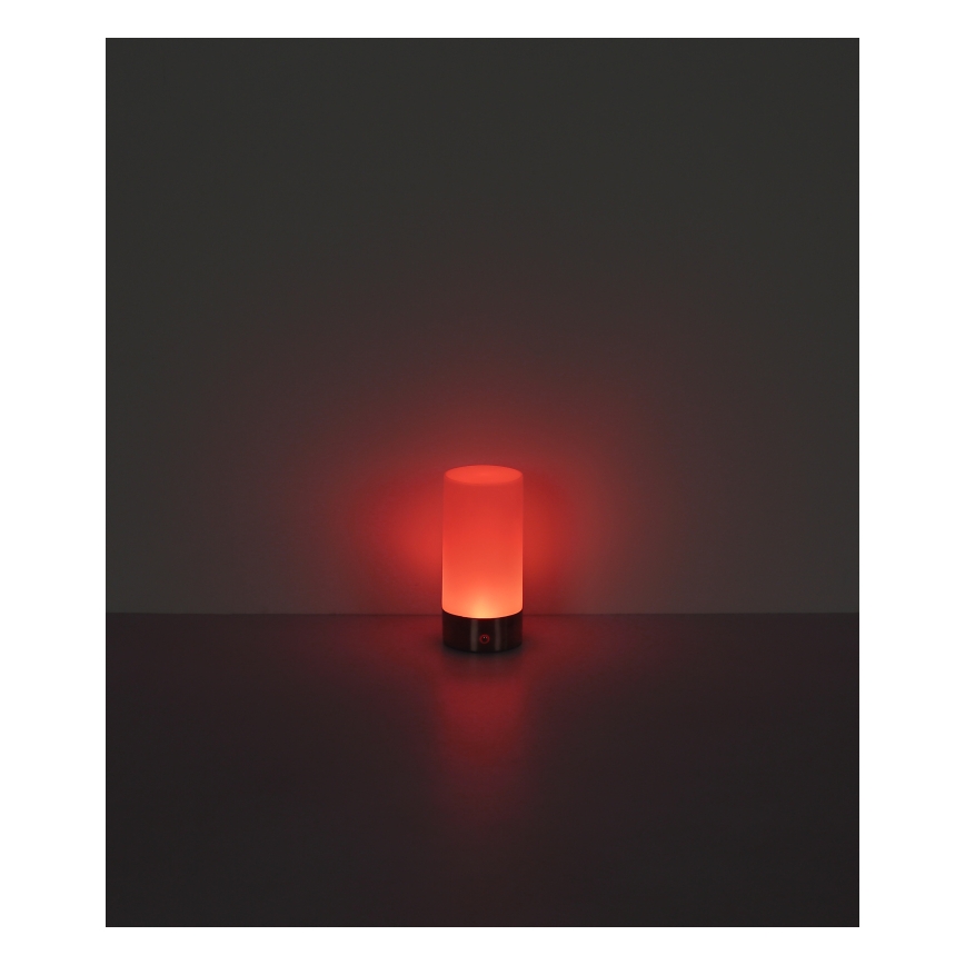 Globo - LED RGBW dimmbare Touch-Außen-Tischlampe LED/1,8W/5V 1500 mAh IP44 matt Chrom