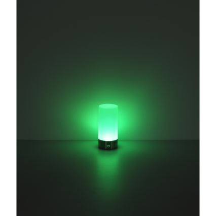 Globo - LED RGBW dimmbare Touch-Außen-Tischlampe LED/1,8W/5V 1500 mAh IP44 matt Chrom