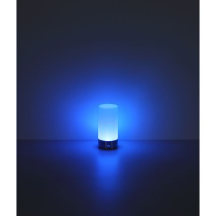 Globo - LED RGBW dimmbare Touch-Außen-Tischlampe LED/1,8W/5V 1500 mAh IP44 matt Chrom