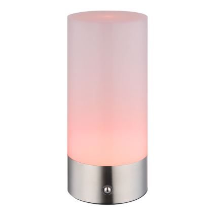 Globo - LED RGBW dimmbare Touch-Außen-Tischlampe LED/1,8W/5V 1500 mAh IP44 matt Chrom