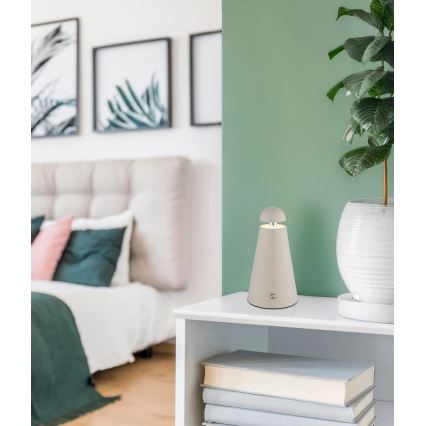 Globo - dimmbare LED-Tischlampe mit Touch-Bedienung, wiederaufladbar LED/1,2W/5V 1200 mAh 2700/4500/6000K