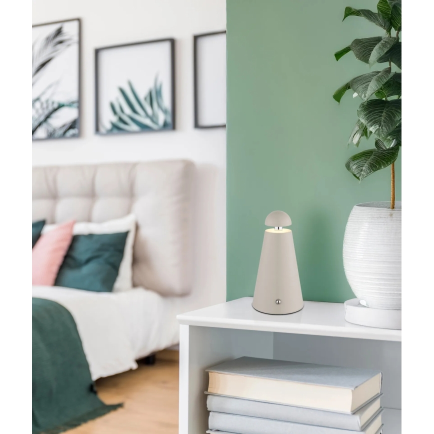 Globo - dimmbare LED-Tischlampe mit Touch-Bedienung, wiederaufladbar LED/1,2W/5V 1200 mAh 2700/4500/6000K