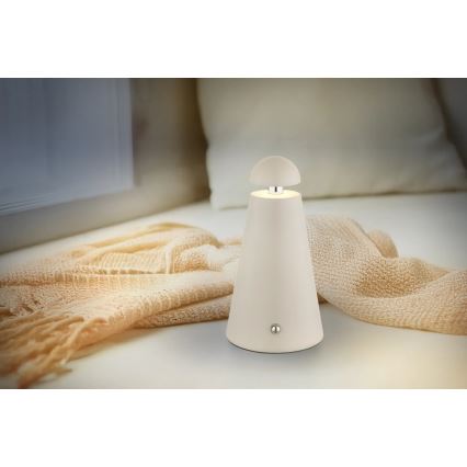 Globo - dimmbare LED-Tischlampe mit Touch-Bedienung, wiederaufladbar LED/1,2W/5V 1200 mAh 2700/4500/6000K