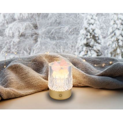 Globo - Dimmbare LED-Tischleuchte mit Touch-Funktion LED/1W/5V 3000K 1200 mAh golden