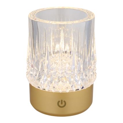 Globo - Dimmbare LED-Tischleuchte mit Touch-Funktion LED/1W/5V 3000K 1200 mAh golden