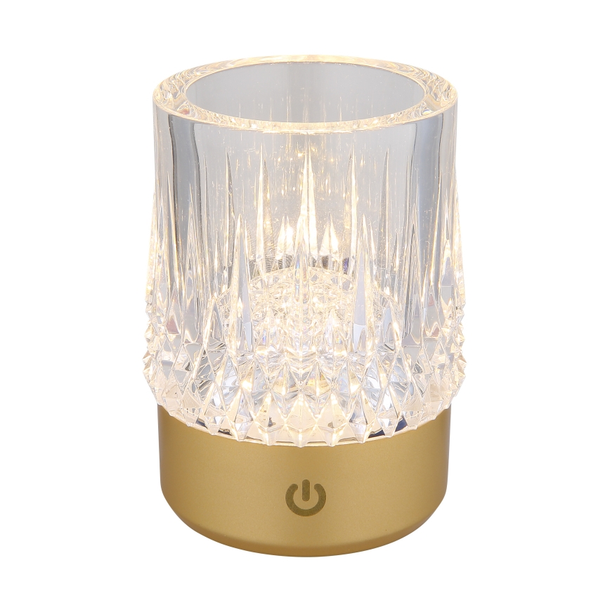 Globo - Dimmbare LED-Tischleuchte mit Touch-Funktion LED/1W/5V 3000K 1200 mAh golden