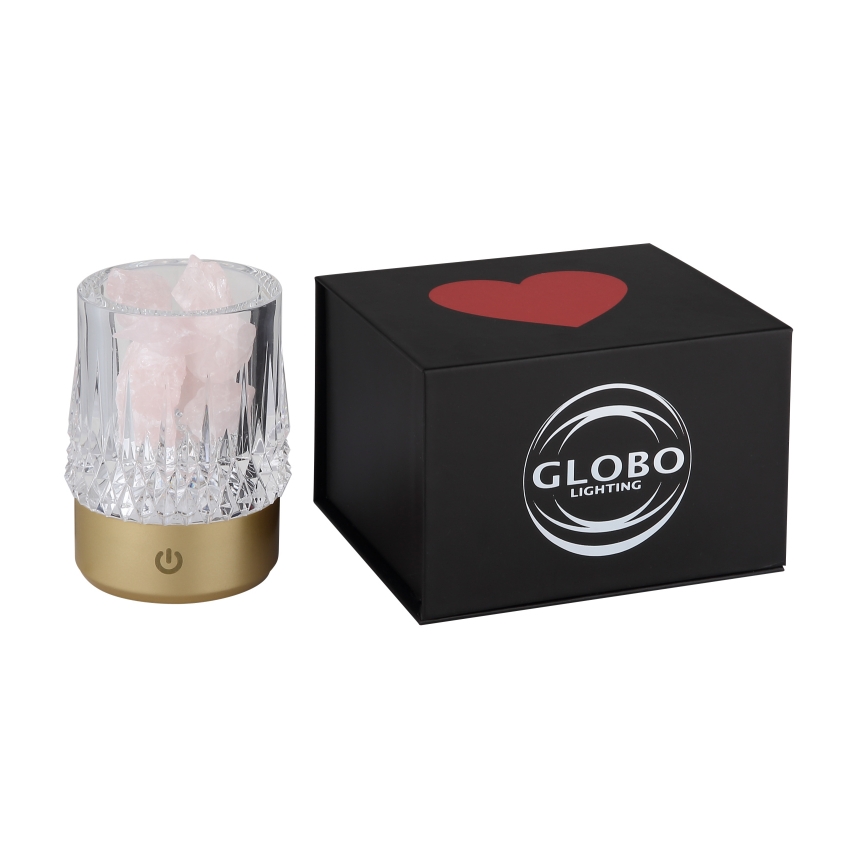 Globo - Dimmbare LED-Tischleuchte mit Touch-Funktion LED/1W/5V 3000K 1200 mAh golden