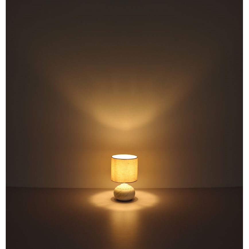 Globo - Tischlampe 1xE14/40W/230V beige/Keramik