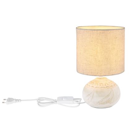 Globo - Tischlampe 1xE14/40W/230V beige/Keramik