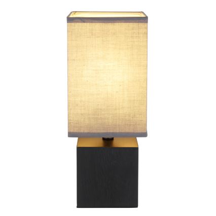 Globo 21628ALU - Tischlampe VALENTINO 1xE27/7W/230V schwarz/anthrazit