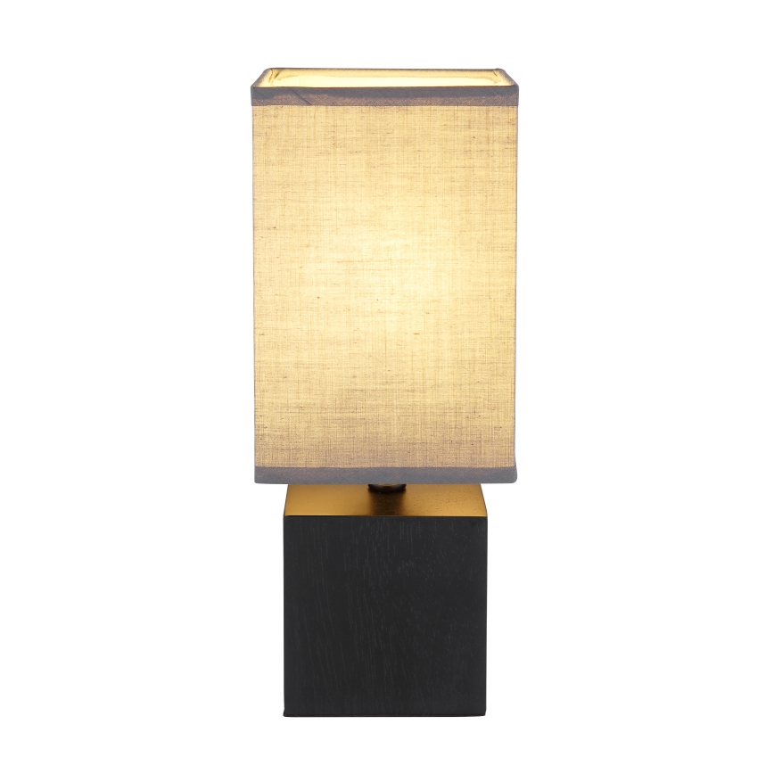 Globo 21628ALU - Tischlampe VALENTINO 1xE27/7W/230V schwarz/anthrazit