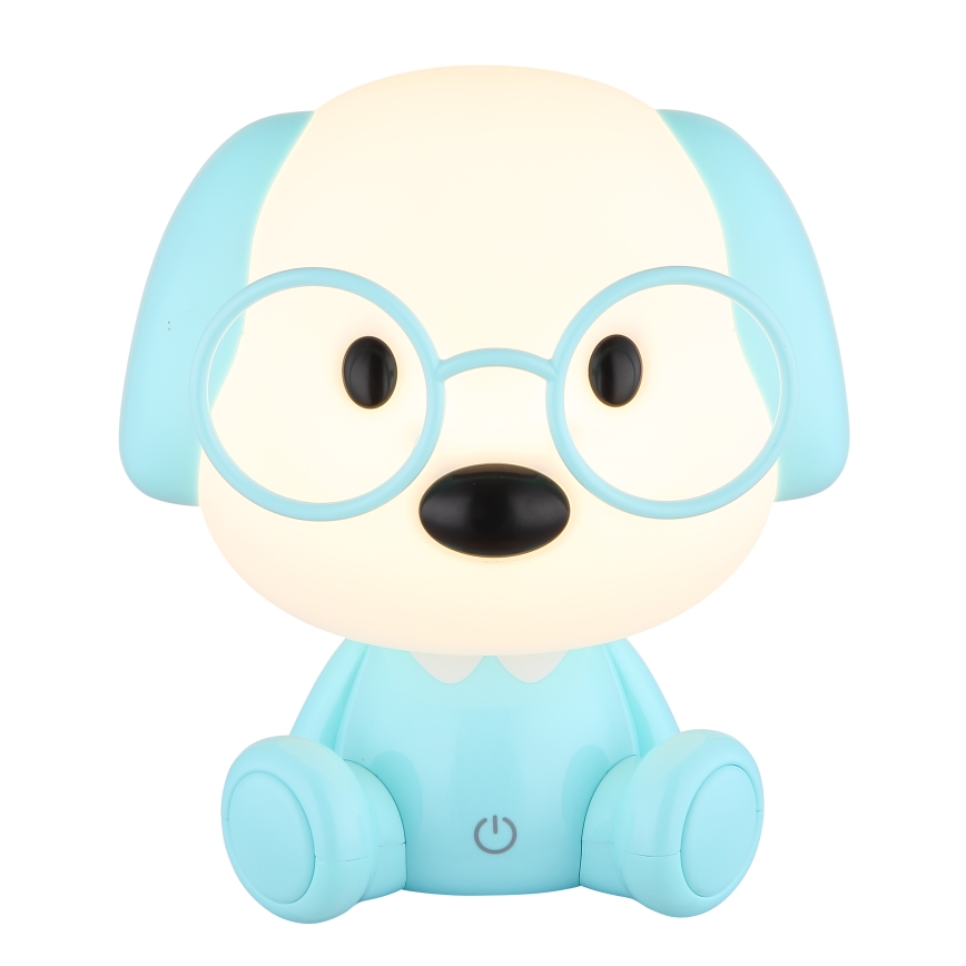 Globo - Kleine aufladbare LED-Kinder-Nachtleuchte mit Dimm-Funktion LED/1W/5V 500 mAh blau