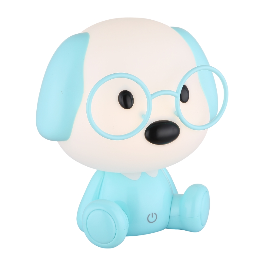 Globo - Kleine aufladbare LED-Kinder-Nachtleuchte mit Dimm-Funktion LED/1W/5V 500 mAh blau