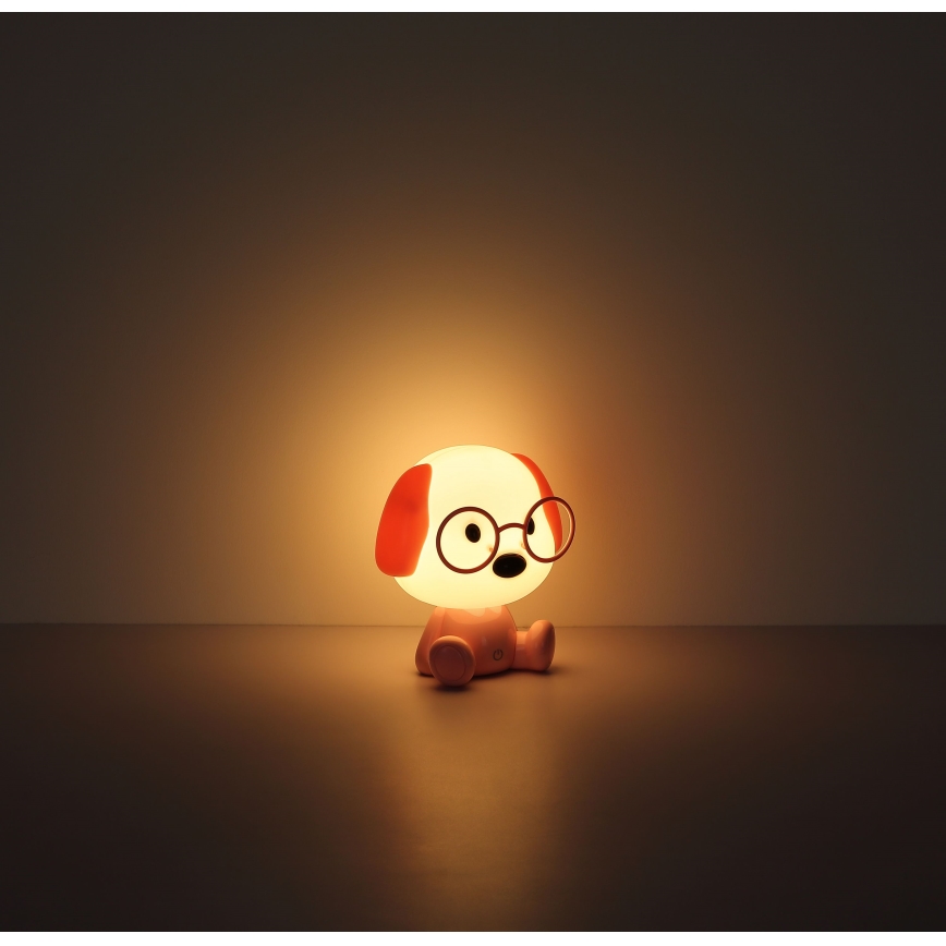 Globo - Kleine aufladbare LED-Kinder-Nachtleuchte mit Dimm-Funktion LED/1W/5V 500 mAh rosa