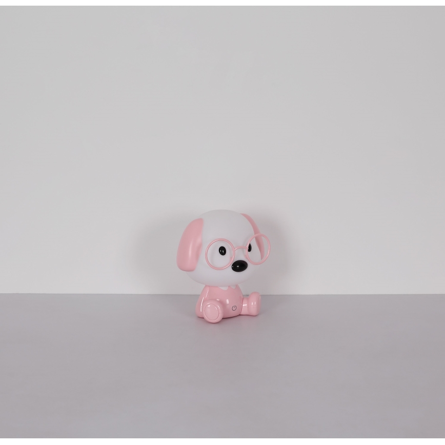 Globo - Kleine aufladbare LED-Kinder-Nachtleuchte mit Dimm-Funktion LED/1W/5V 500 mAh rosa