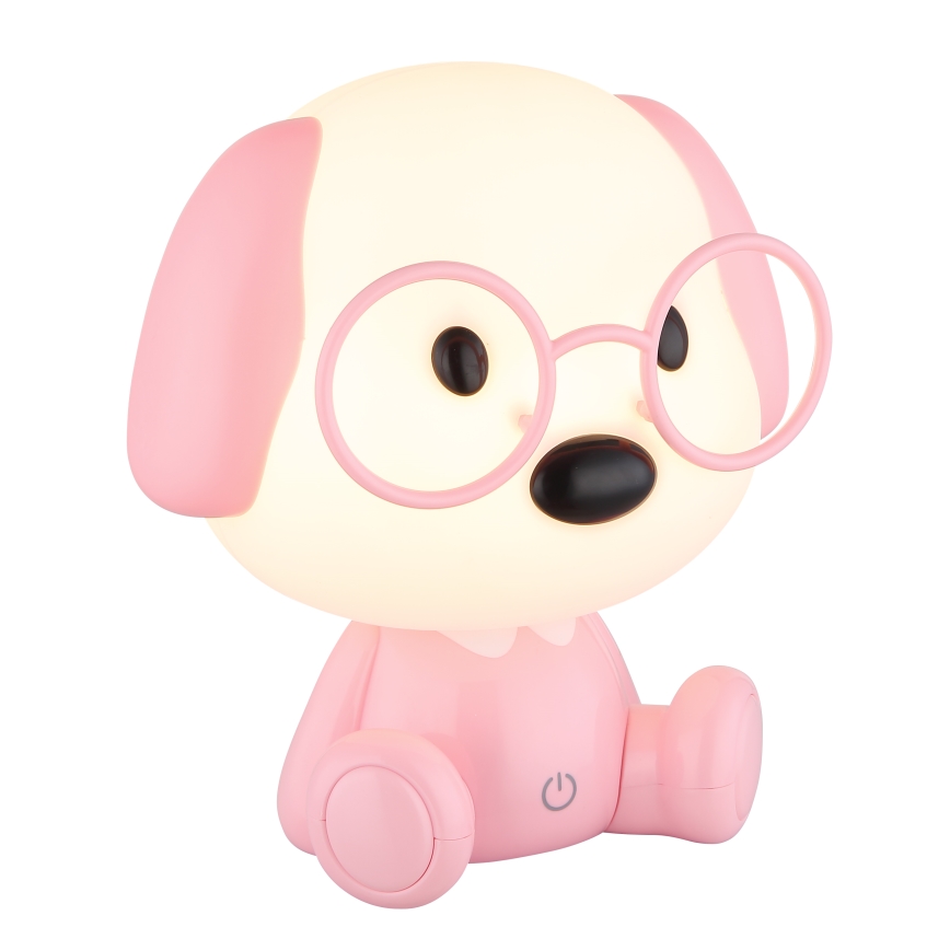 Globo - Kleine aufladbare LED-Kinder-Nachtleuchte mit Dimm-Funktion LED/1W/5V 500 mAh rosa