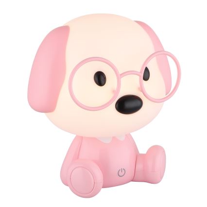 Globo - Kleine aufladbare LED-Kinder-Nachtleuchte mit Dimm-Funktion LED/1W/5V 500 mAh rosa