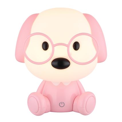 Globo - Kleine aufladbare LED-Kinder-Nachtleuchte mit Dimm-Funktion LED/1W/5V 500 mAh rosa