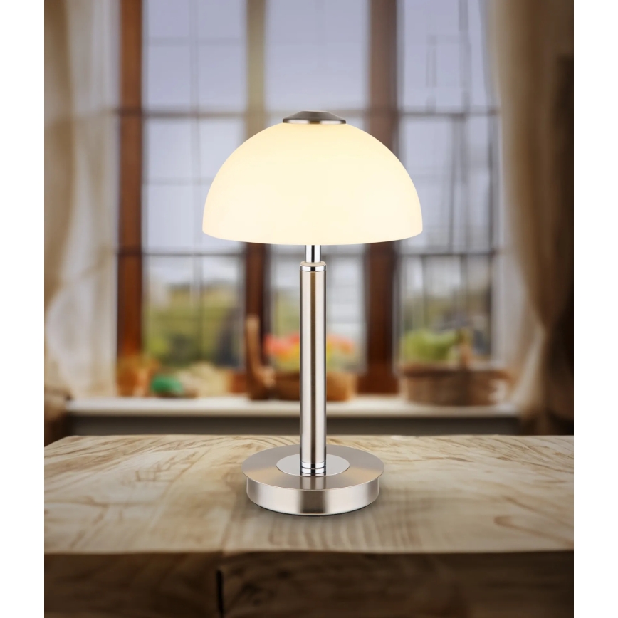 Globo - LED-dimmbare Touch-Tischleuchte LED/7W/230V 3000K mattchrom