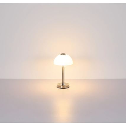 Globo - LED-dimmbare Touch-Tischlampe LED/7W/230V 3000K mattchrom