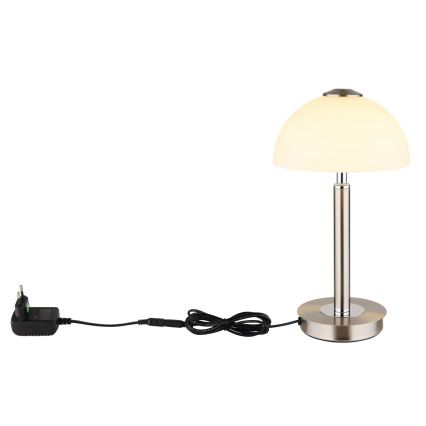 Globo - LED-dimmbare Touch-Tischlampe LED/7W/230V 3000K mattchrom