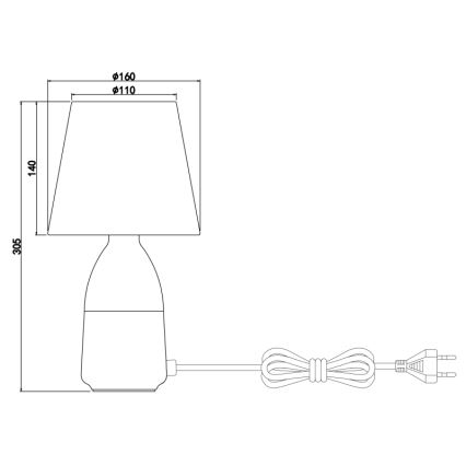 Globo - Tischlampe 1xE14/40W/230V