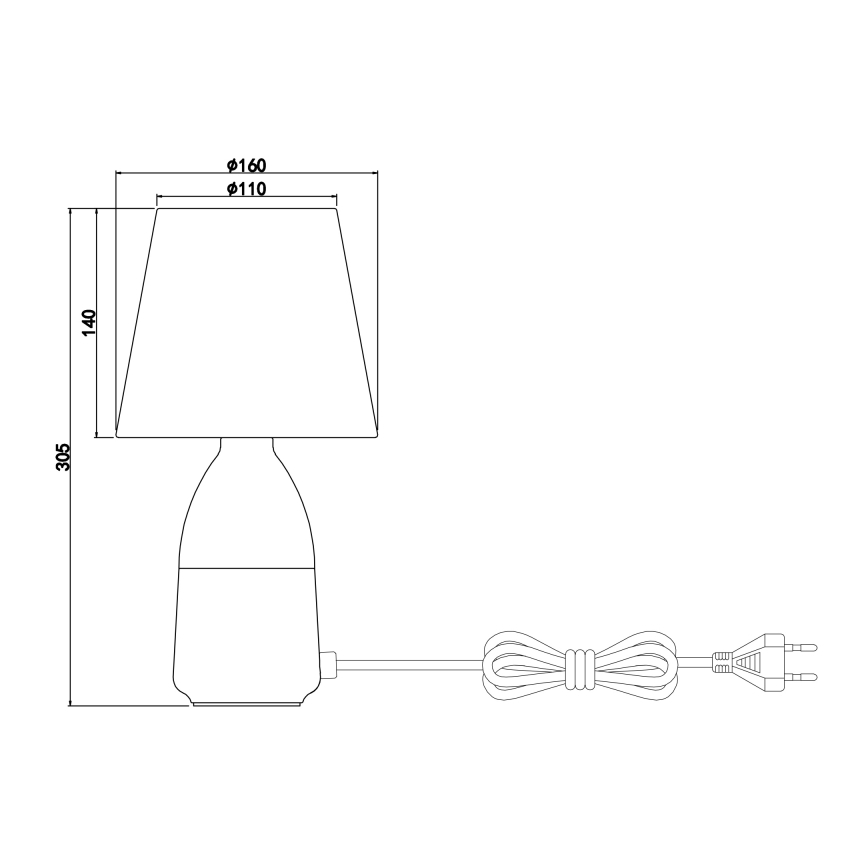 Globo - Tischlampe 1xE14/40W/230V