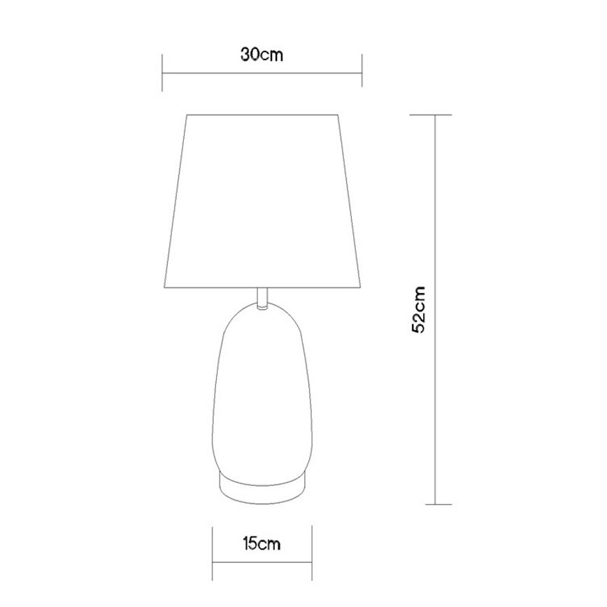 Globo - Tischlampe 1xE27/40W/230V schwarz/braun