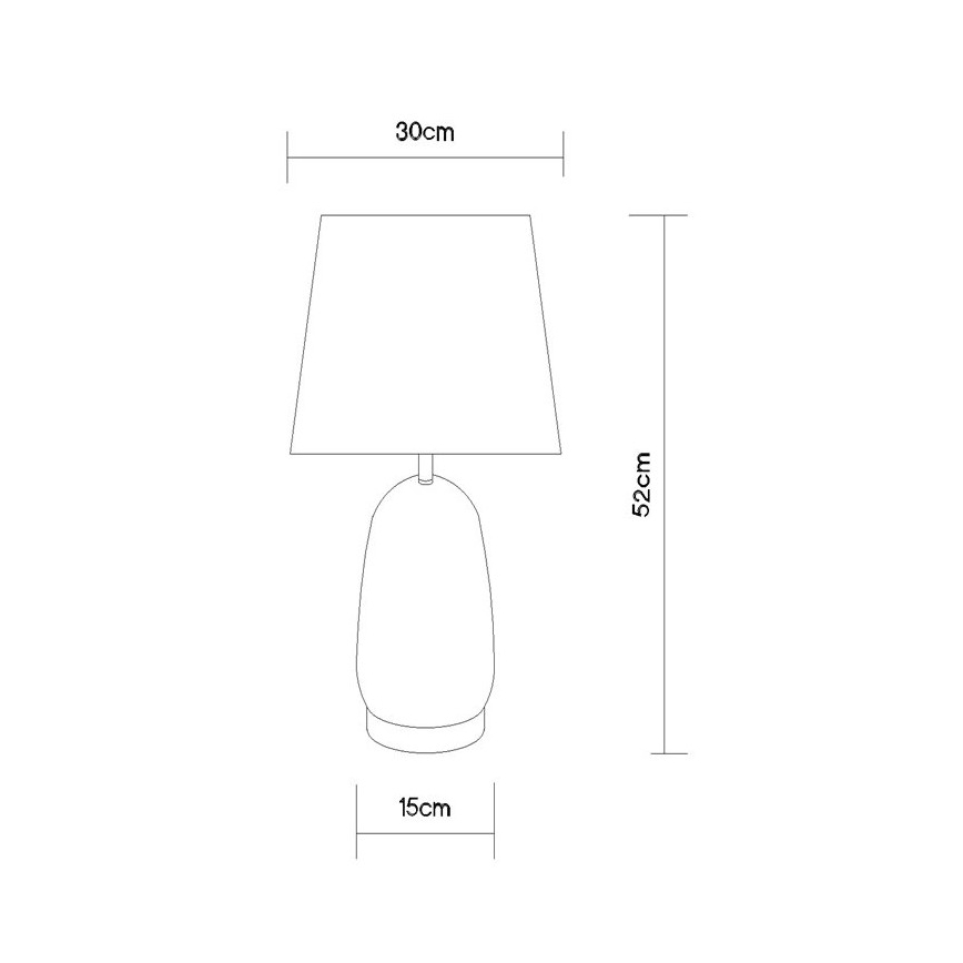 Globo - Tischlampe 1xE27/40W/230V schwarz/braun