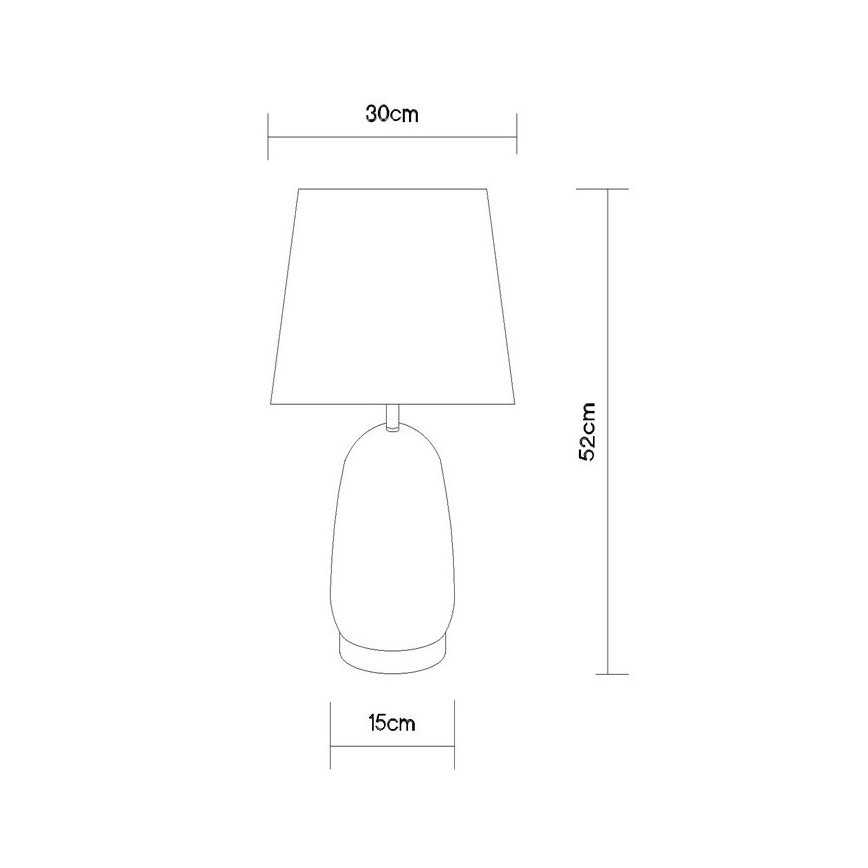 Globo - Tischlampe 1xE27/40W/230V weiß/silber