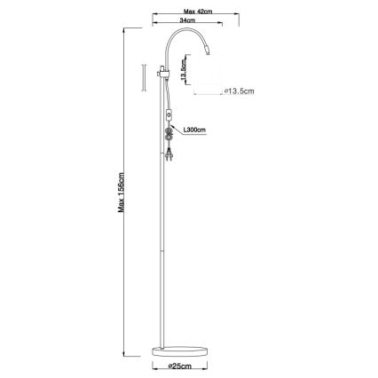 Globo - Stehlampe 1xE14/40W/230V