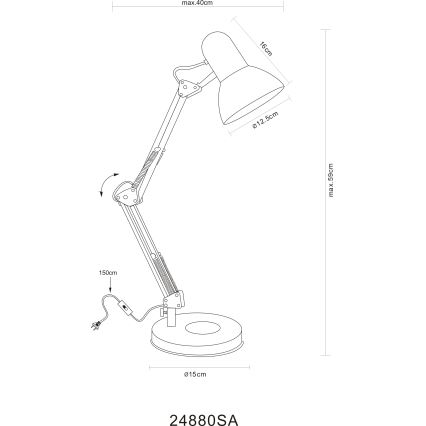 Globo - Tischlampe 1xE27/40W/230V