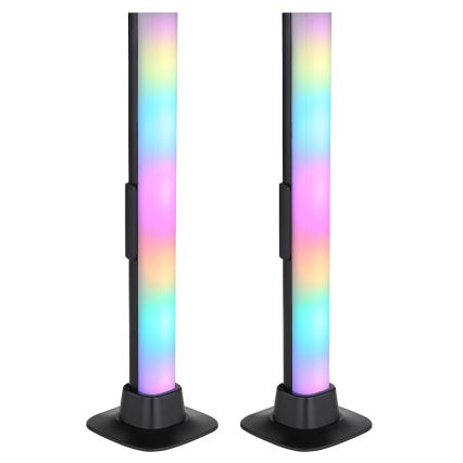 Globo RGB- SET 2x Dimmbare LED-RGB-Tischleuchte 2-in-1 LED/2W/5V USB Wi-Fi Tuya