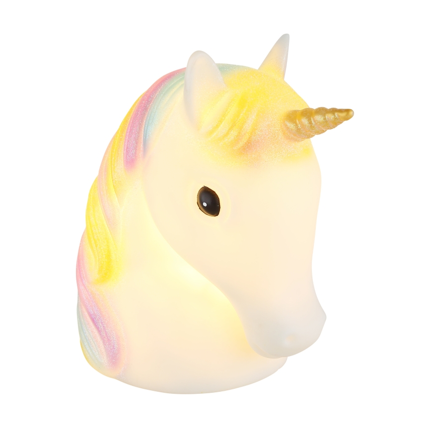 Globo - Kleine LED-Nachtleuchte für Kinder LED/1W/230/4,5V 3xAA Einhorn