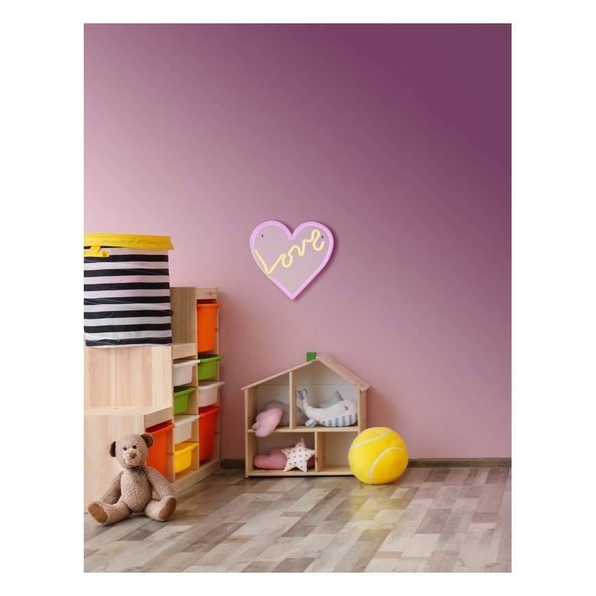 Globo - LED-Neon-Wanddekoration LED/3W/USB Herz
